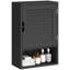 Armoire à pharmacie murale pour salle de bain, 40 x 20 x 60 cm, noir-498438734