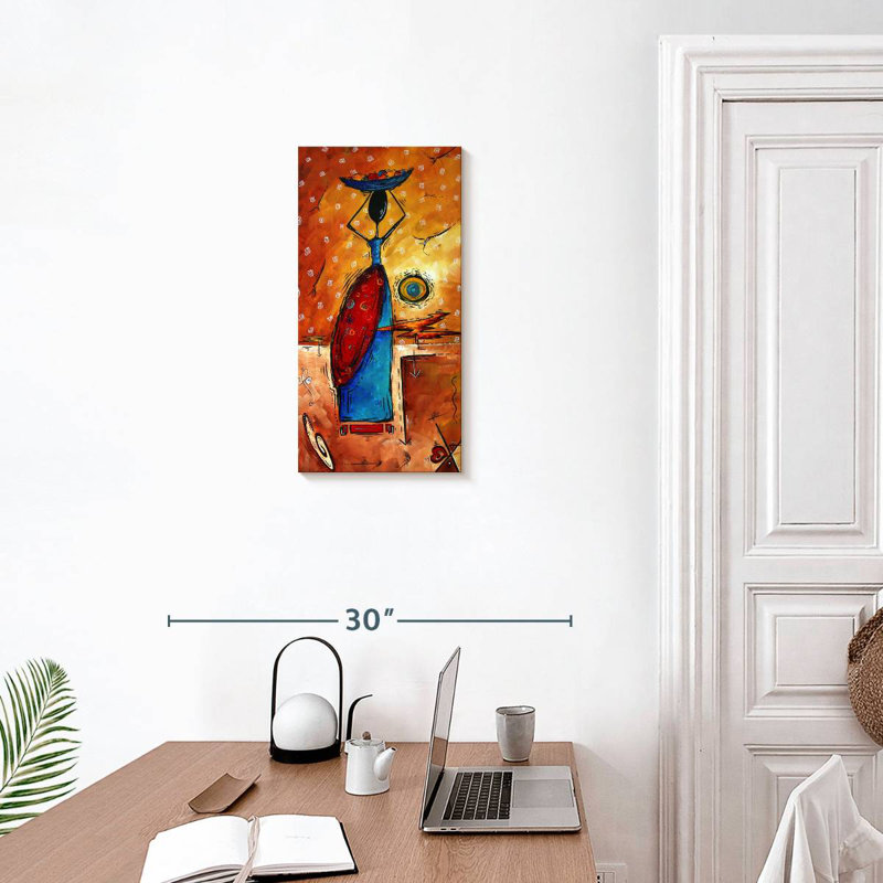 La reine d'Afrique, H 24 po x l 12 po