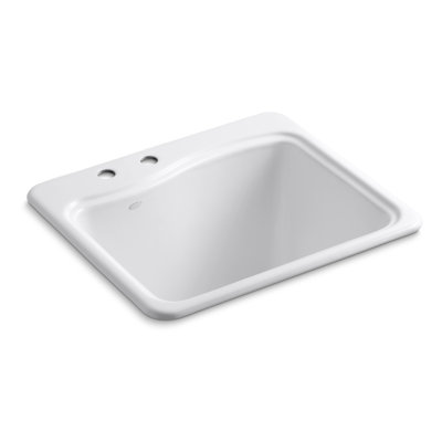 River Falls Metal Rectangular Drop-In Bathroom Sink
