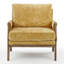 Ensemble de 2 chaises avec accoudoirs en chenille 30 po Mid-Century-101249415
