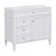 Meuble-lavabo de 36 po sans lavabo supérieur, armoire de rangement moderne avec 2 tiroirs et un tiroir basculant, structure en bois massif (n'inclut pas le lavabo)-122040242-122040240