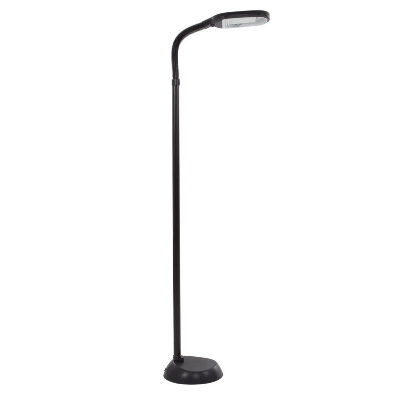 Mcclellan 60" Task Floor Lamp - Full Spectrum Natural Sunlight Lamp with Bendable Neck
