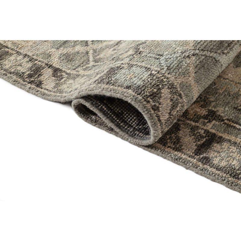 Hand Knotted Wool Dahlia Rug, Runner 2'6" x 8'