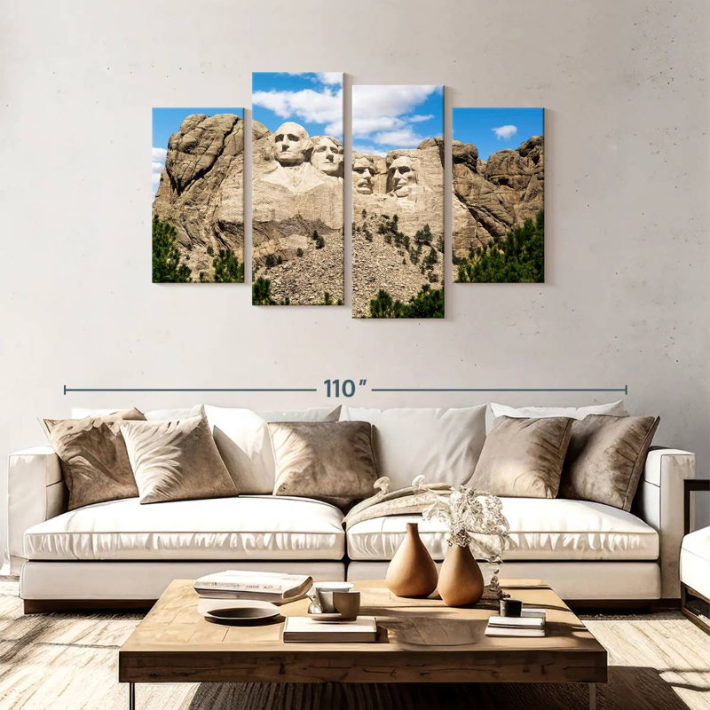 Lelar Mount Rushmore Landmark, 48" H x 75" W