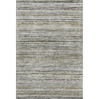 Premium Machine Washable Larock AMF1239 Stripes Rug