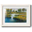 Vue des marais III - Tableau en verre acrylique avec passe-partout, grand format, pour salon-204181301-204181451