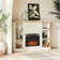 Winston Electric Fireplace Mantel with Built-in Bookshelves