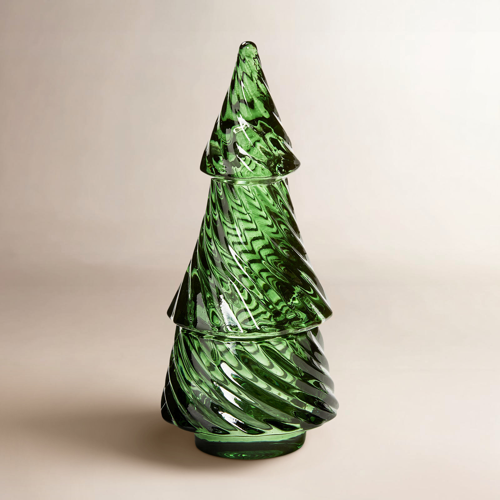 Winston Porter Glass Tealight Holder, Green