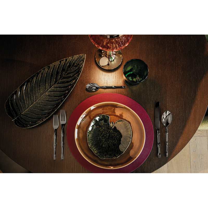 Bali Flatware Set - 20 Pieces, Black Gold