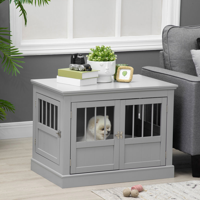 Table de bout Pawhut, Gris foncé