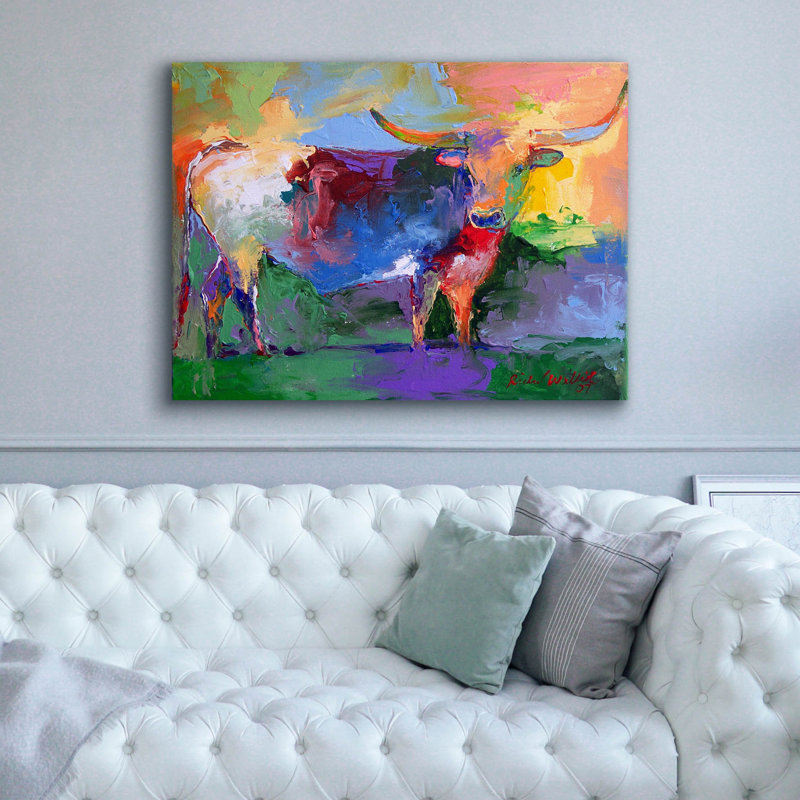 «Bull» par Richard Wallich, H 40 po x l 54 po x P 1,5 po