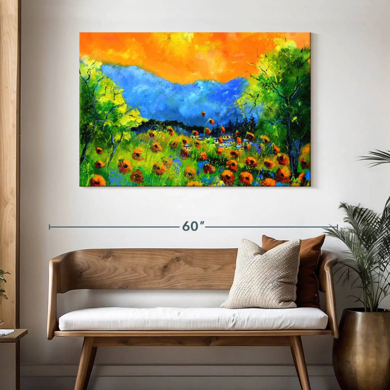 Alvord Blazing Red Poppies, 32" H x 48" W
