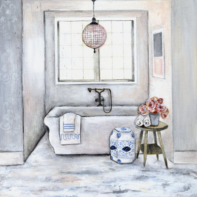 " Neutral Bath II " by R. RIG Painting Print