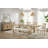 Brown Trestle Table With Leaf