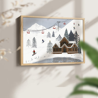 Collection Ski Slope, impression encadrée - Restickable