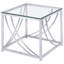 Ensemble de table basse et de table de bout en verre 2 pièces Kempton