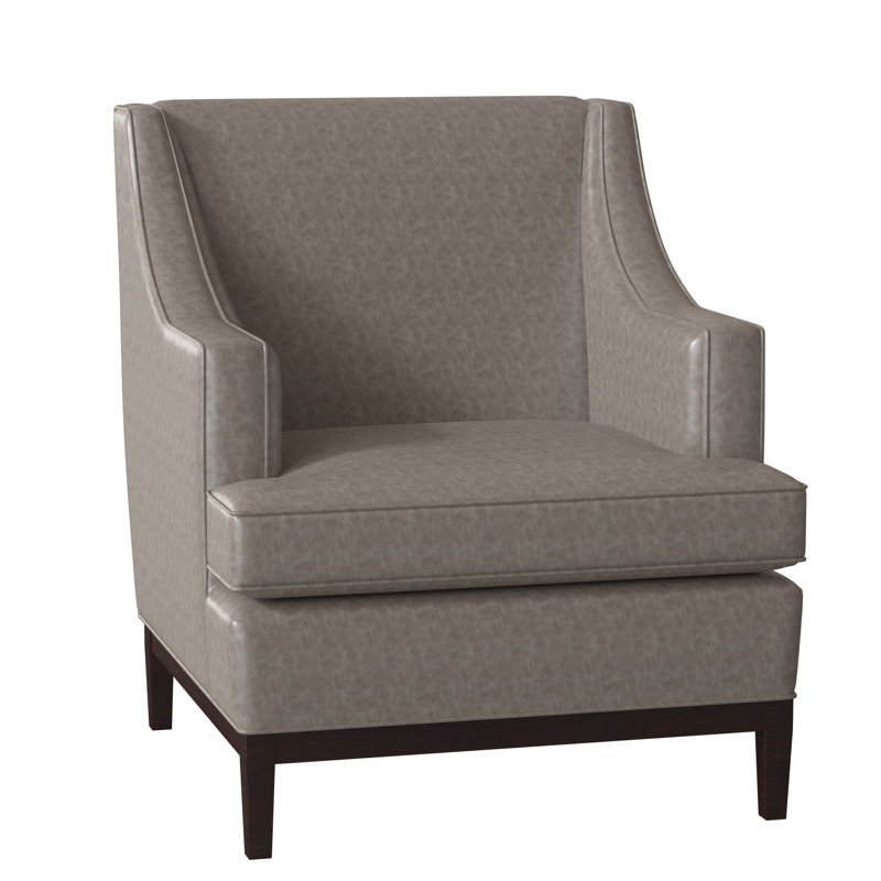 Fauteuil à coussins larges 32 po Cardiff, Granit Julia, Finition fumée