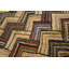 Tapis américain en laine multicolore crocheté antique en laine des années 1920