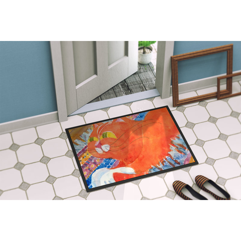 Tapis d'entrée antidérapant pour chat Tamora, Rectangulaire 2 pi x 3 pi
