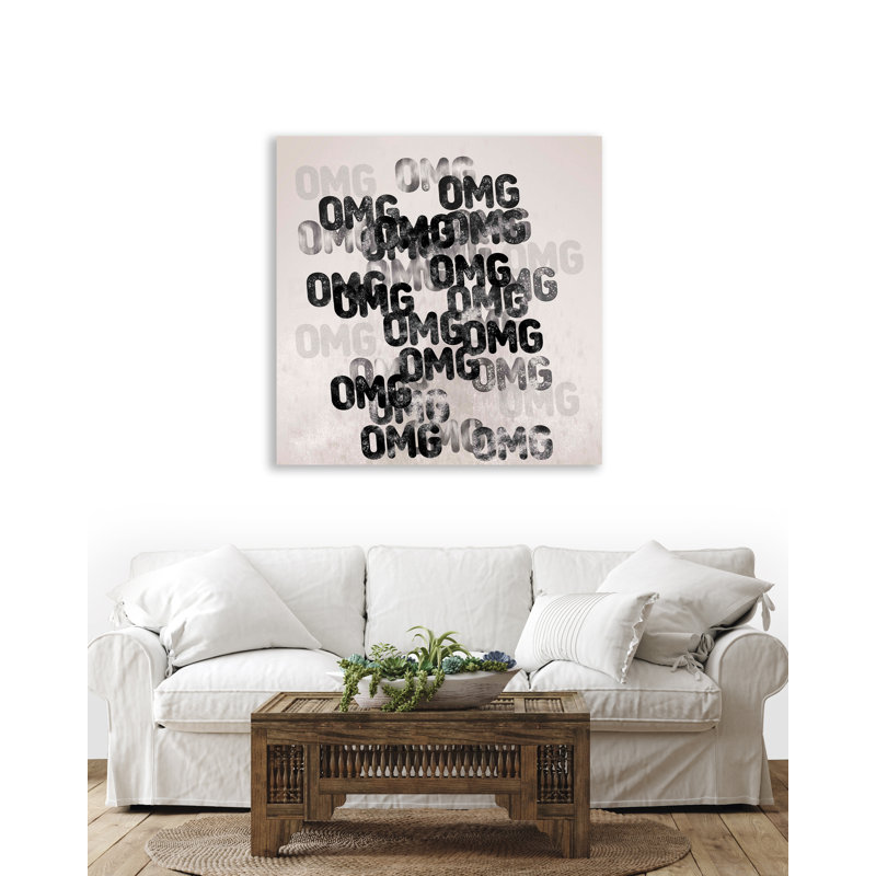 OMG, 31" H x 31" W, Wrapped Canvas