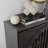Modern Fluted Sideboard Cabinet, Black-1257098380