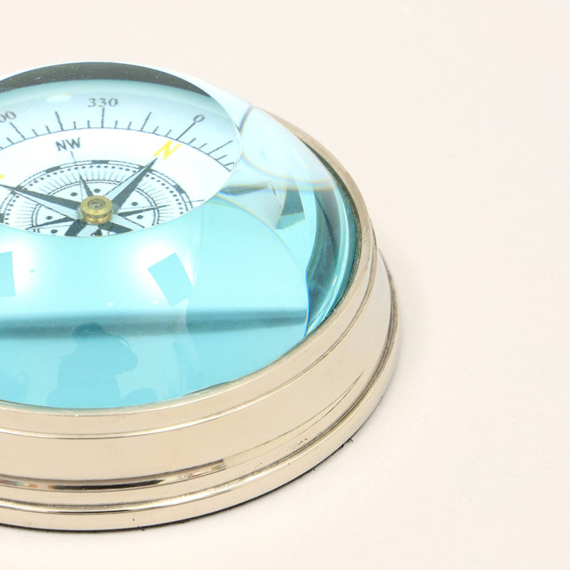 Decorative & Functional Condensor Compass With Electroplated Finish-Tabletop Object-Table Decor