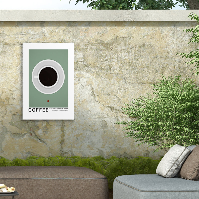 Lisa Ketty  Coffee Crosssection Outdoor  Canvas, H 12 po x l 19 po