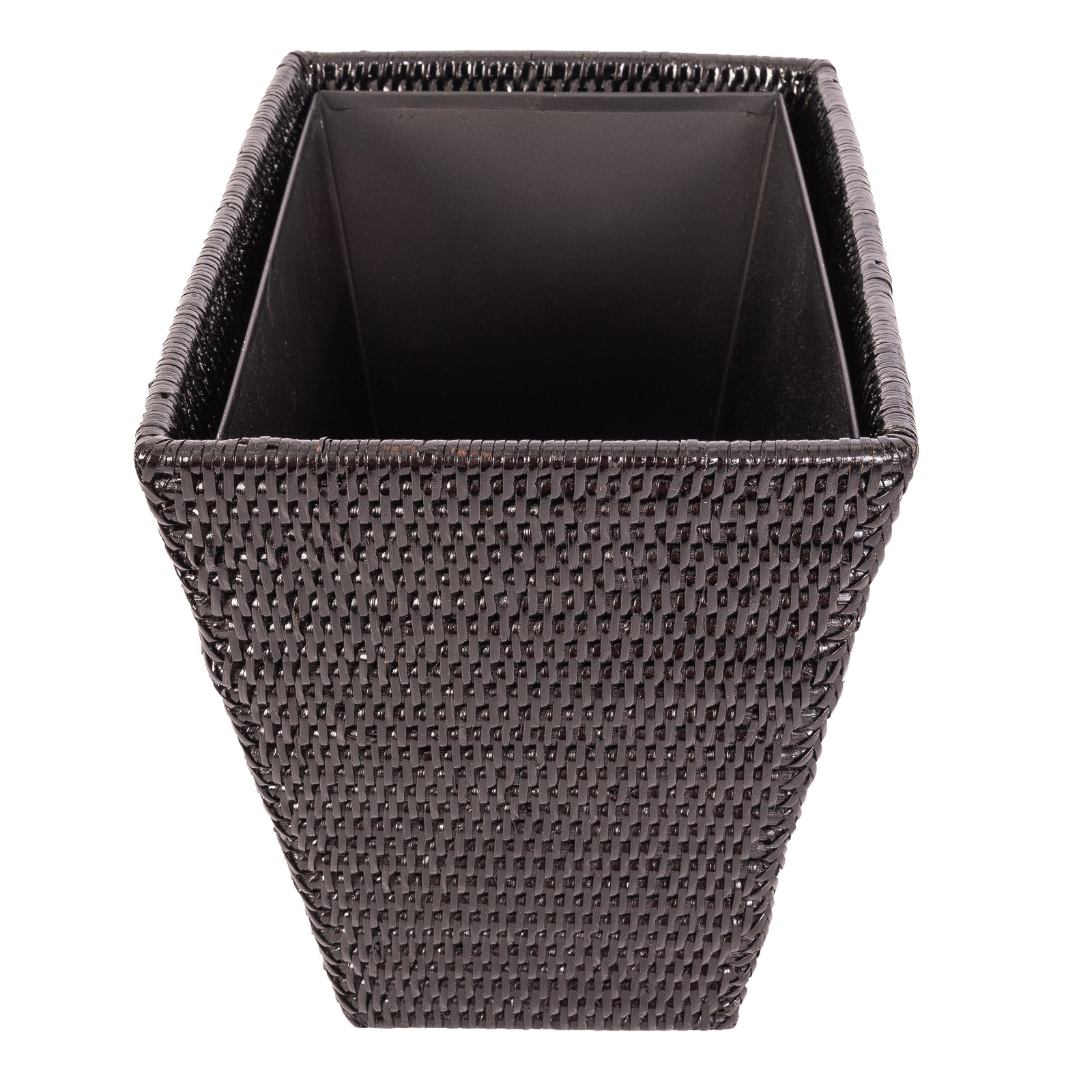 Asherville 3.5gal Waste Basket, Tudor Black
