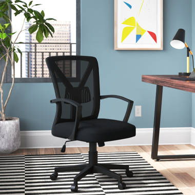 Willa Arlo Interiors Lundgren Leather Task Chair with Padded Arms & Reviews