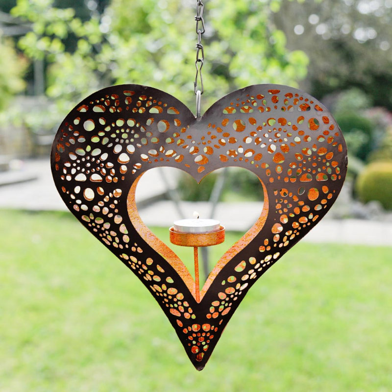 Metal Wall Tealight Holder, Black/Copper