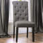 Ensemble de 2 chaises de salle à manger avec dossier capitonné et chaise d'appoint-1386990169