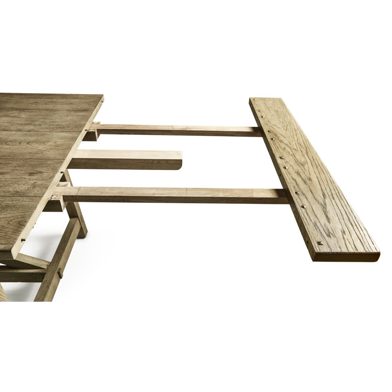 Sidereal Solid Oak Dining Table, Stripped Brown Chestnut