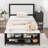 Metal Bed with Storage Cabinets-2135256935-2135256933