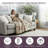 Lavish Home Oversized Ruched Faux Fur Blanket - 60x80-Inch Jacquard Faux Fur Queen-Size Throw for Sofas and Beds - Luxurious Bedding-1188637125