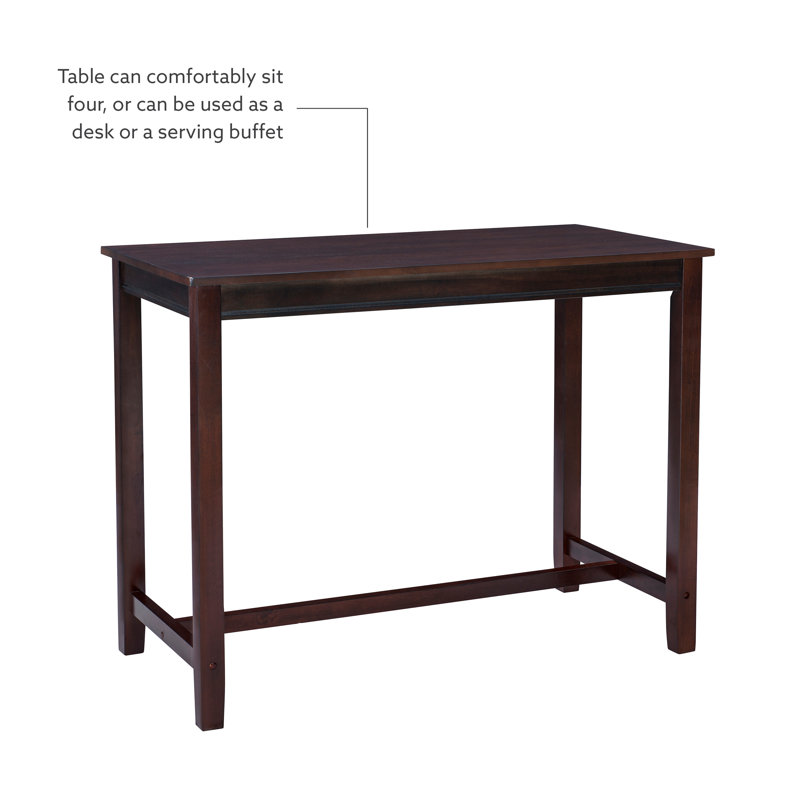 Ensemble de salle à manger à hauteur de bar 4 personnes Arlyce, H 36 po x L 47,25 po x l 23,75 po, Brun, Brun / Beige