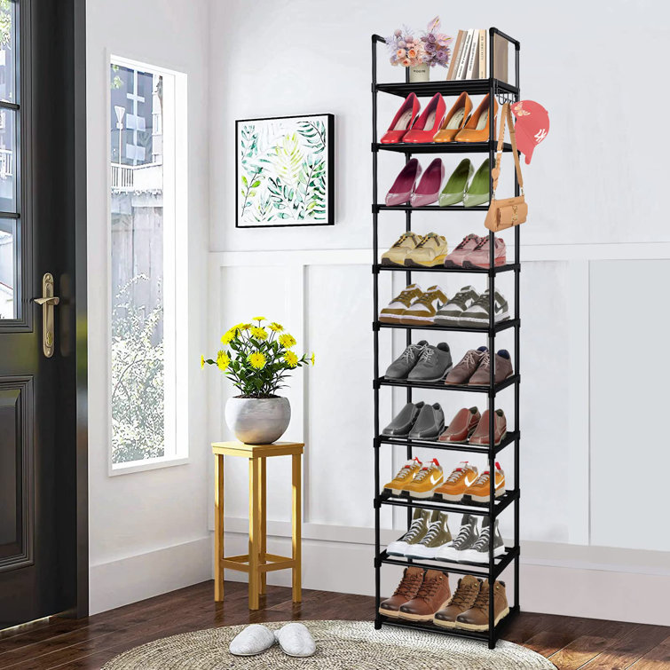 Rebrilliant 24 Pair Stackable Shoe Rack