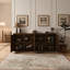Armoire de rangement Mid-Century moderne en forme de V, brun -694030104