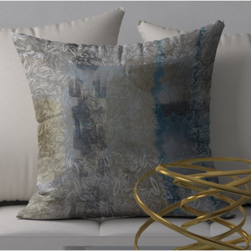 Housse de coussin carrée/insert, 18 po x 18 po