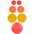 Red/Orange/Butter Yellow/Red