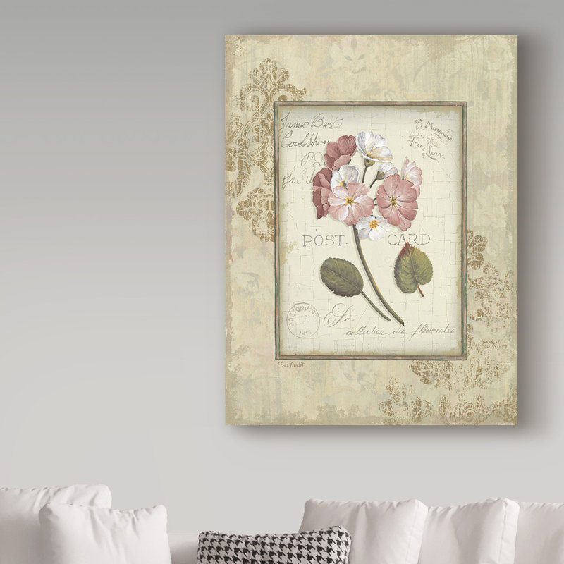 « romantique letters i », reproduction d’impression sur toile tendue, H 24 po x l 18 po x P 2 po