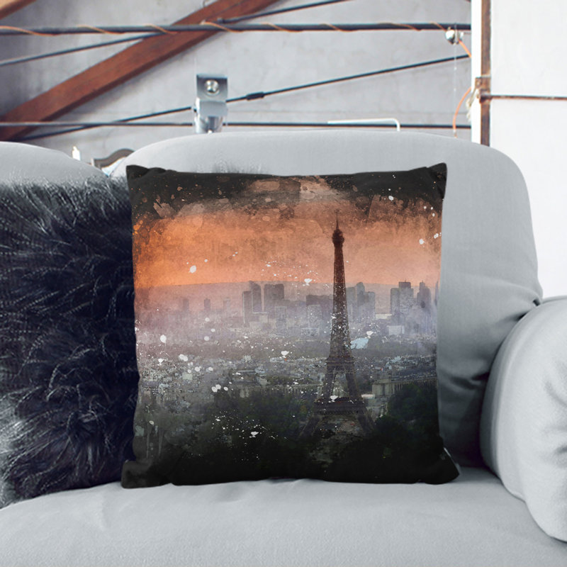 Square Cushion, 55cm H x 55cm W x 20cm D, Black