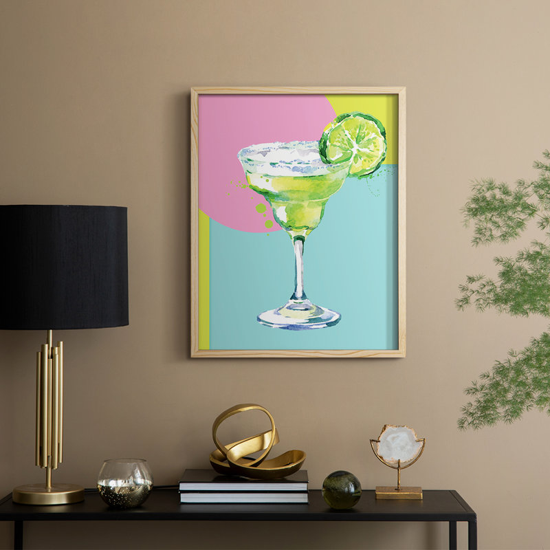 Margarita, reproduction encadrée - bois massif, Naturel, H 15 po x l 12 po
