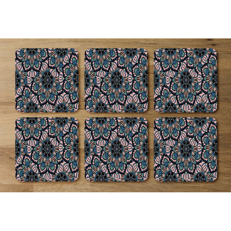 Square 6 Piece Coaster Set