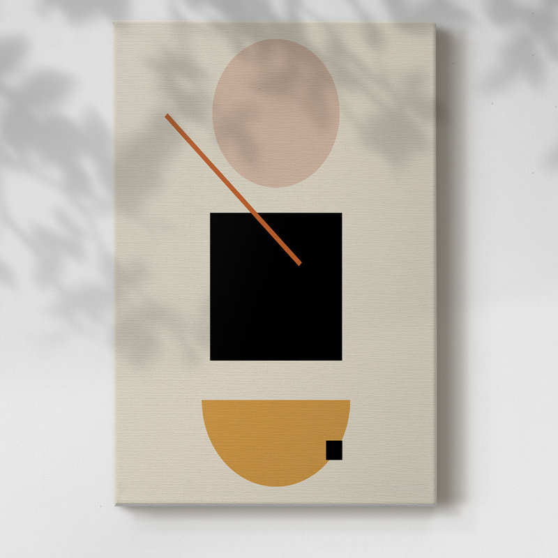 Forme simple encadrée sur toile
