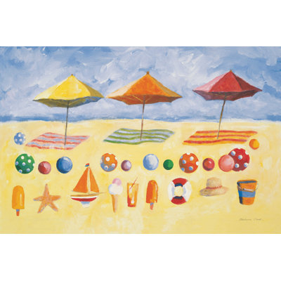 " Beach Umbrellas " by Michael Clark