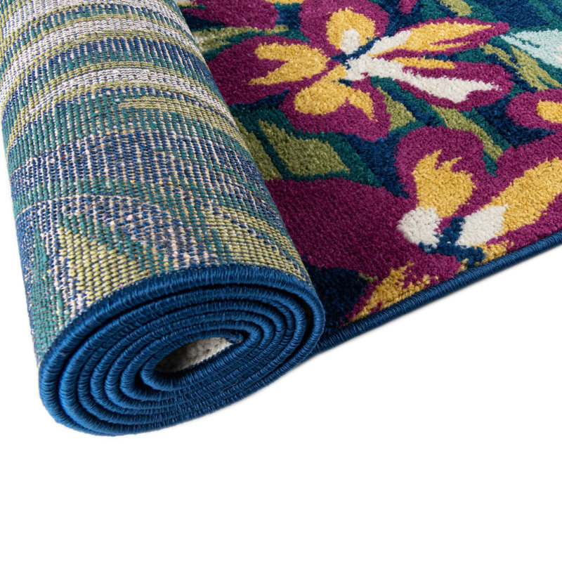 Bloom Floral Indoor Rug, Rectangle 10' x 14'