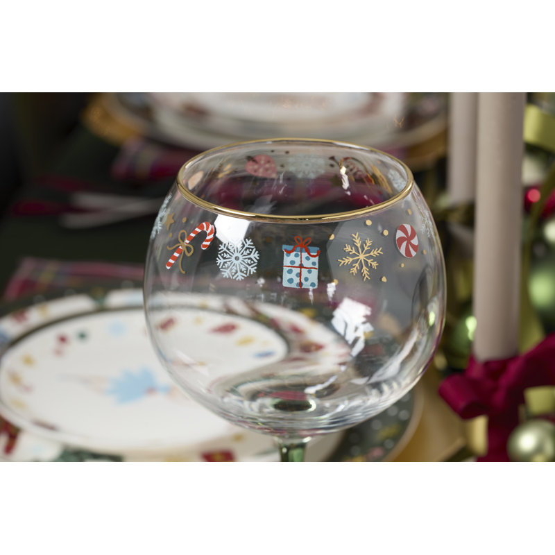 Ensemble de 4 verres à vin Lenox Nutcracker Ballet Balloon