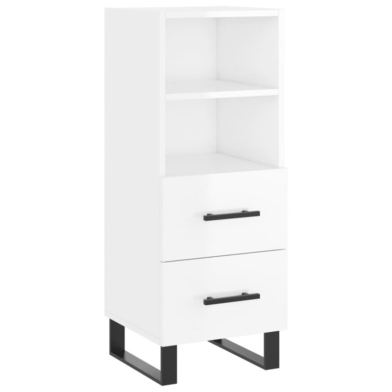 Merette 34.5cm Sideboard, High Gloss White