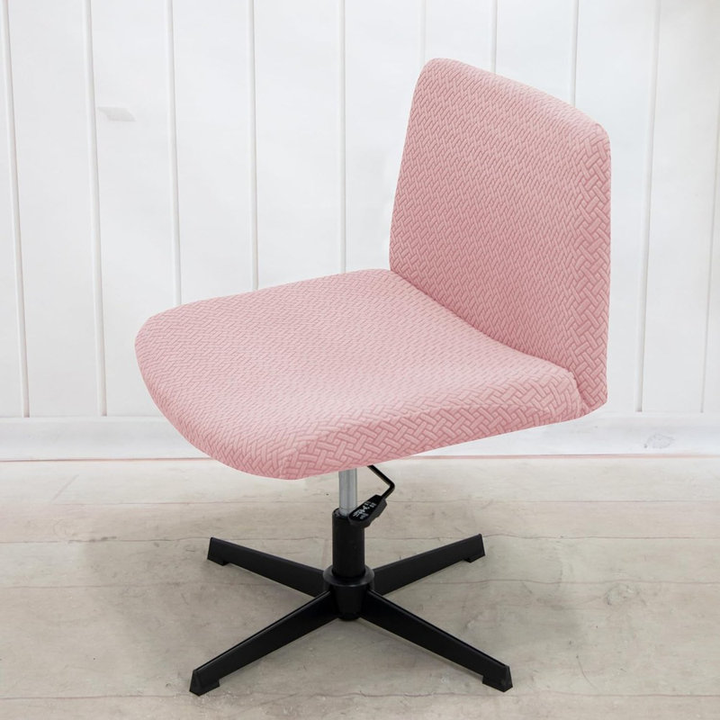 Housse pour fauteuil de bureau Livego, Polyester rose