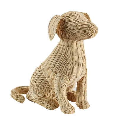 Amanda Lindroth Potcake Wicker Dog (Lg)